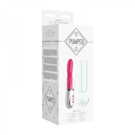 Thruster - 4 In 1 Rechargeable Couples Pump Kit - Pink