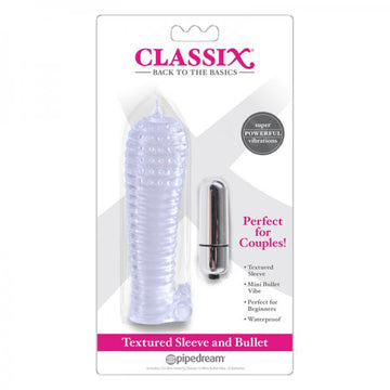 Classix Textured Sleeve&amp;bullet,clear