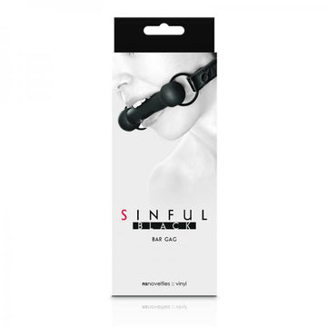 Sinful Bar Gag Black