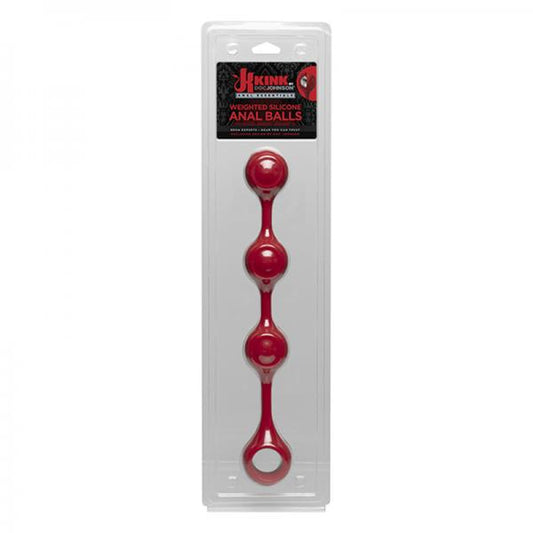 Kink By Doc Johnson Anal Essentials Weighted Silicone Anal Balls