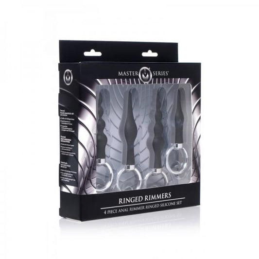 Ringed Rimmers 4 Piece Anal Rimmer Ringed Silicone Kit