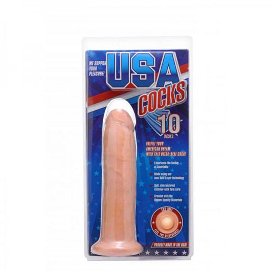 10" Dildo Without Balls - Light