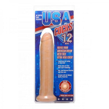 12&quot; Dildo Without Balls - Light