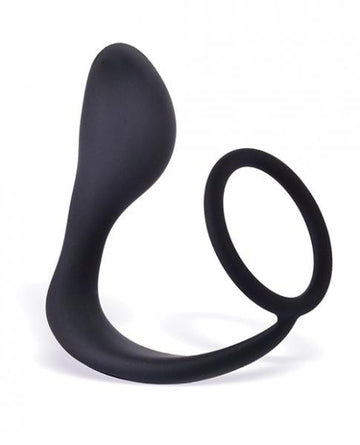 P-Zone Ring Prostate Massager &amp; Cock Ring Black