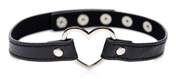 Dark Heart Chrome Heart Choker Black O/S