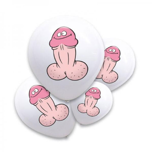 Willie Pecker Balloons (6)pk