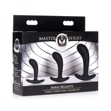 Dark Delights 3 Piece Curved Anal Trainer Set