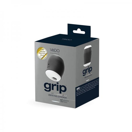 Grip Rechargeable Vibrating Sleeve Black