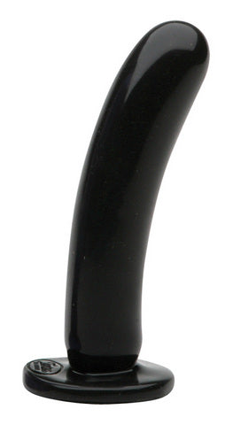 Silicone dildo, medium silk black