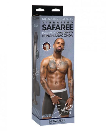 Signature Cocks Safaree Ultraskyn Vibrating 12" Anaconda