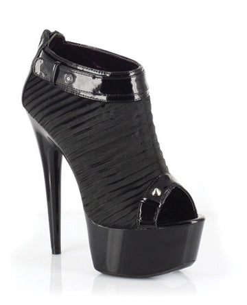 Ellie shoes somi 6in pointed steletto heel w/2in platform black eight