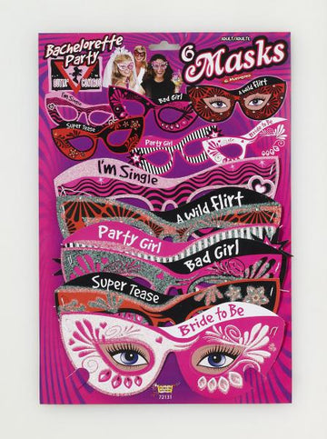 Bachelorette Masks 6 Pack