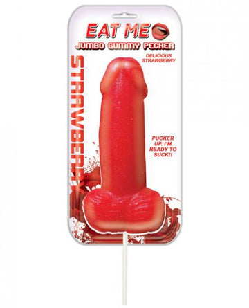 Jumbo Gummy Cock Pop Strawberry