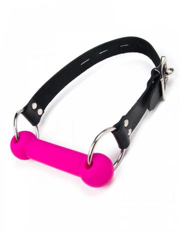 Joanna Angel Silicone Bit Gag Pink Black O/S