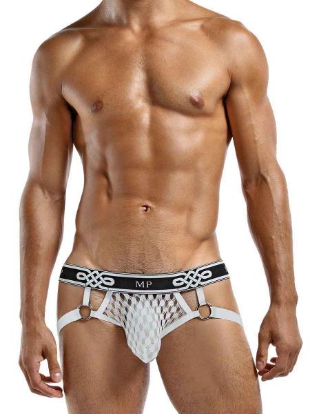 Peep Show Jock Strap Ring White Small/Medium