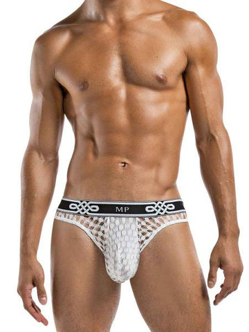 Peep Show Lo Rise Thong White Small/Medium