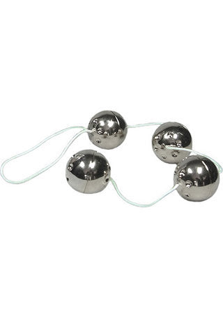 Ben Wa Balls On A String - Silver