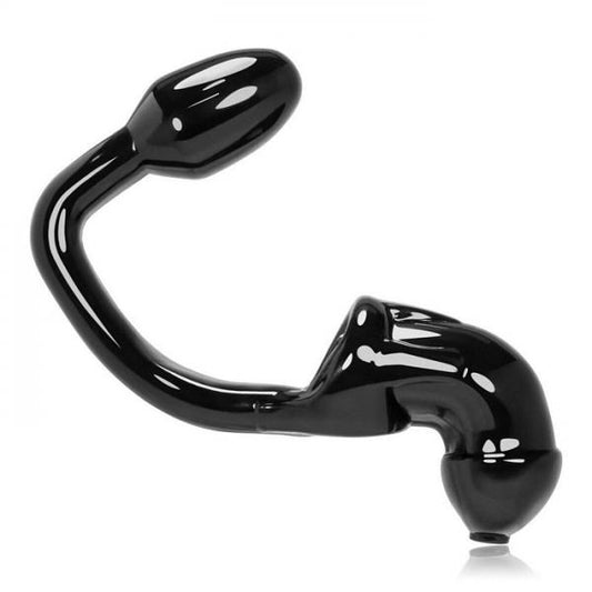 Oxballs Tailpipe Chastity Cocklock & Asslock Butt Plug Black