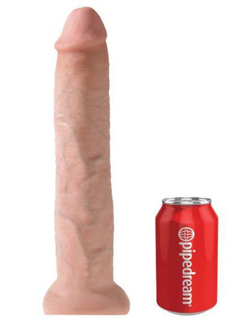 King Cock 13" Dildo - Beige