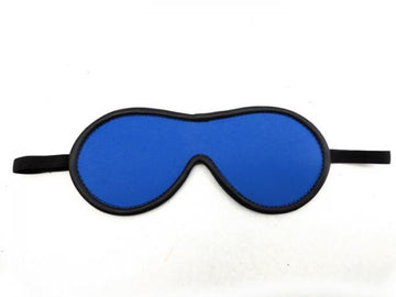 M2M Blindfold Leather Blue O/S