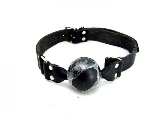 M2M Gag Leather Ball Black O/S