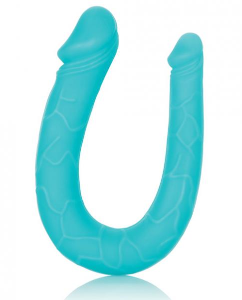 Silicone Double Dong AC/DC Dong Teal Blue