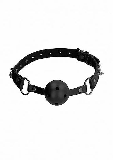 Ouch! Skulls &amp; Bones Breatheable Ball Gag Black