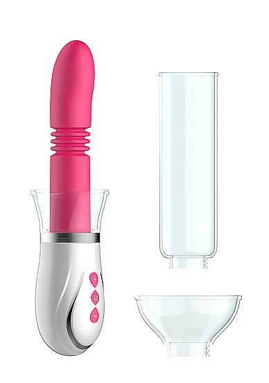 Pumped Thruster 4 In 1 Couples Rechargeable Pump Kit Pink