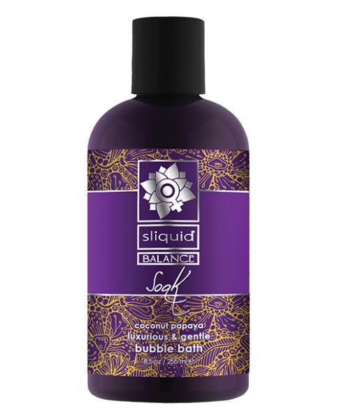 Sliquid Balance Soak Bubble Bath Coconut Papaya 8.5oz