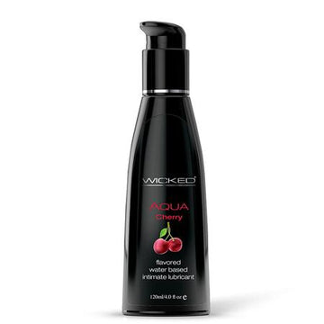 Wicked Aqua Water Based Lubricant Cherry 4oz