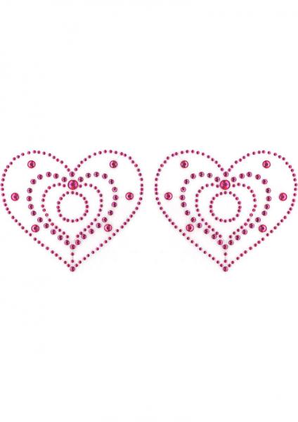 Crystal Heart Pink Pasties