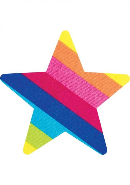 Pasties Rainbow Starz Star Shaped 2 Pairs