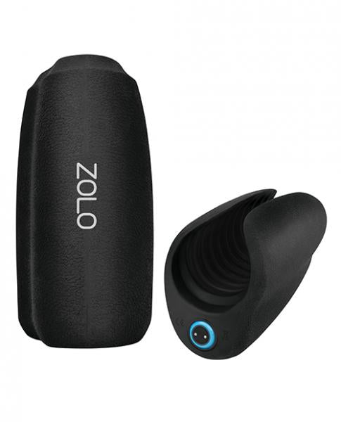 Zolo Cockpit Palm Sized Squeezable Stroker Black